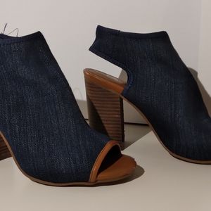 Cato Blue Jean Sandals Women's Size 8